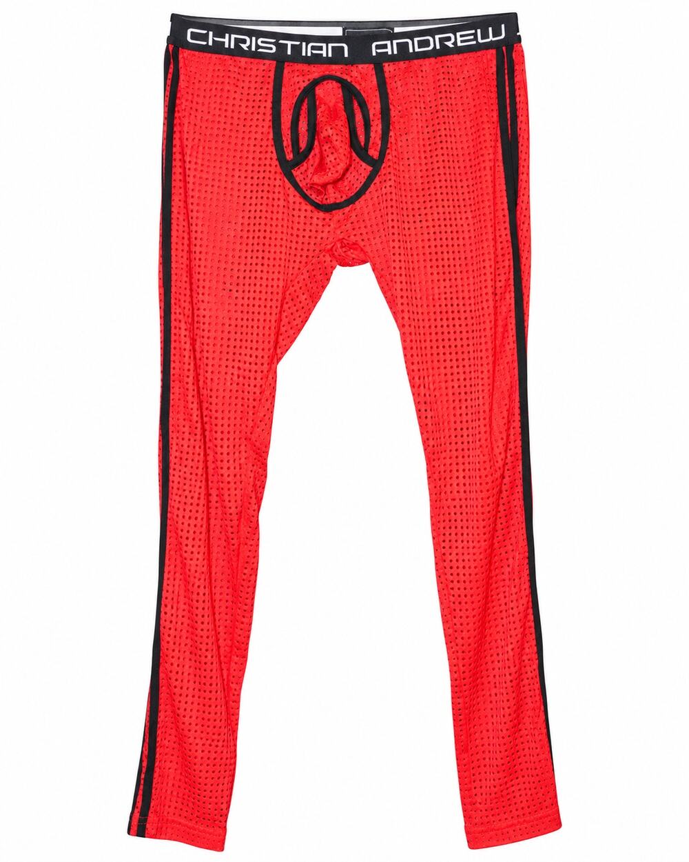 Andrew Christian Red Mesh Long Johns Leggings Men’s L